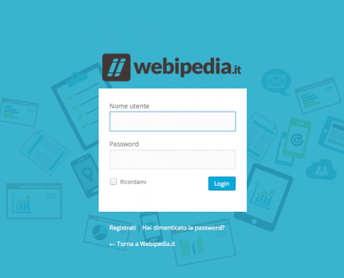 pagina login wordpress