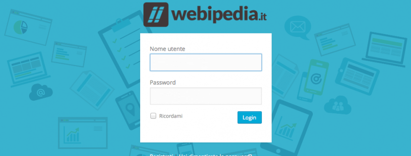 pagina login wordpress