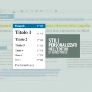 Stili CSS personalizzati nel editor di WordPress