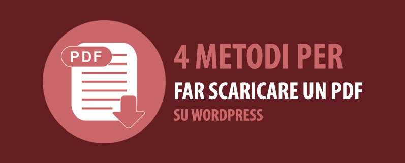 come far scaricare un pdf su wordpress