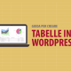 guida creare tabelle wordpress