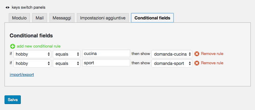 conditional fields logic