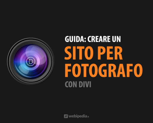 creare sito per fotografo divi