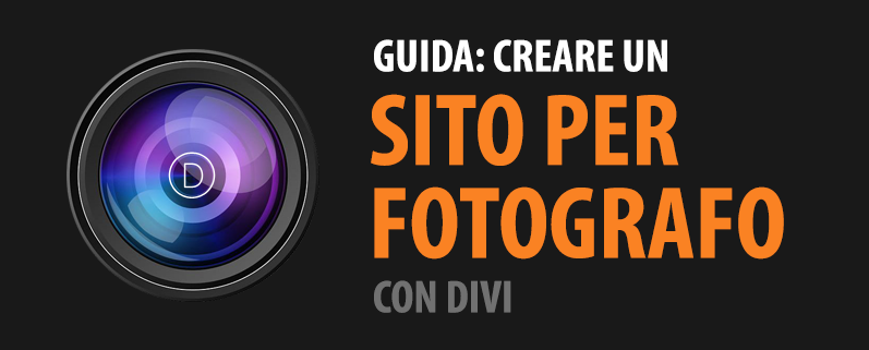 creare sito per fotografo divi